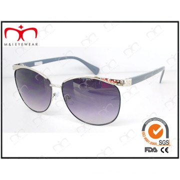 Neuer Entwurf und Art und Weise UV400 Metall-Sonnenbrille mit empfindlicher Dekoration (KM15024)